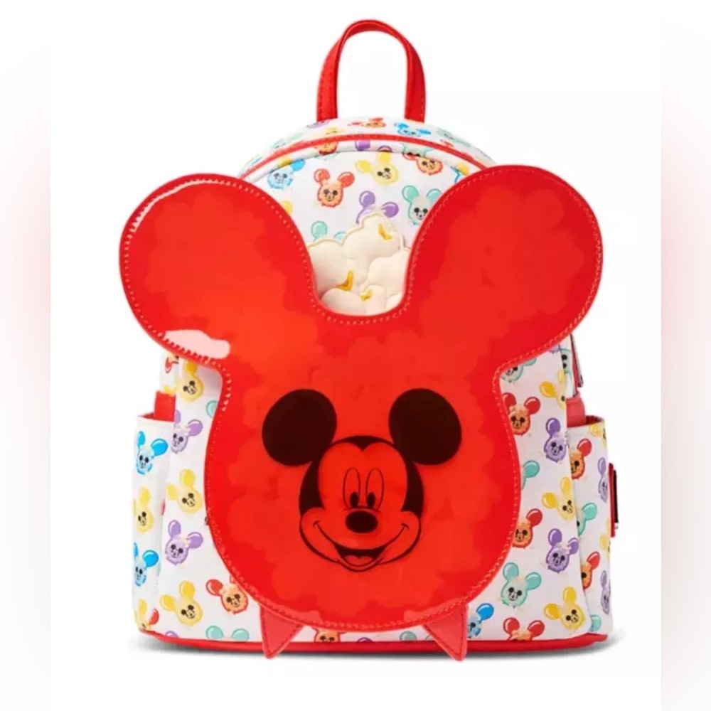 Disney Loungefly Mickey Mouse Balloon Popcorn Mini Backpack